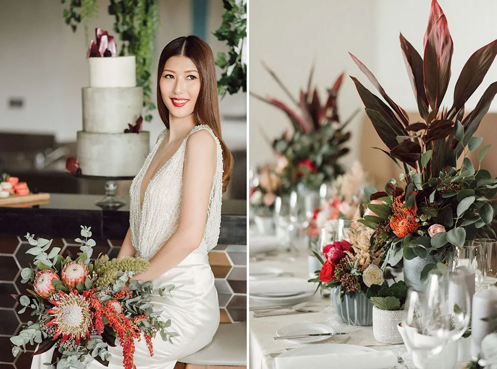 Le Meridien Putrajaya. Photography by Peter Herman Photography. Styling by The Wedding Notebook. theweddingnotebook.com