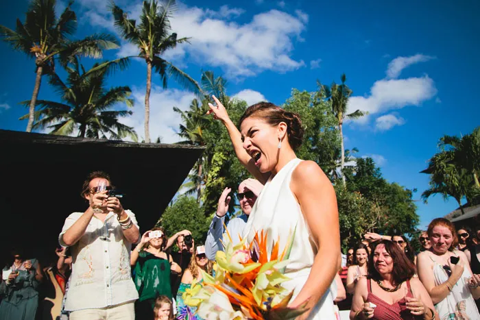Crazy cool destination wedding in Bali. Aidan Dockery Wedding Photography. theweddingnotebook.com