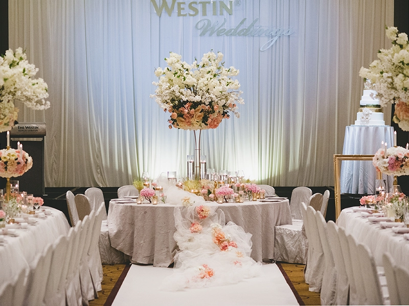 Couture-Inspired Mix Of Creams And Blush At The Westin Kuala Lumpur