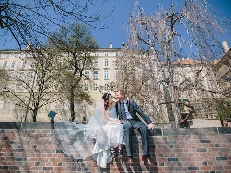 Destination Bridal Portraits In Prague