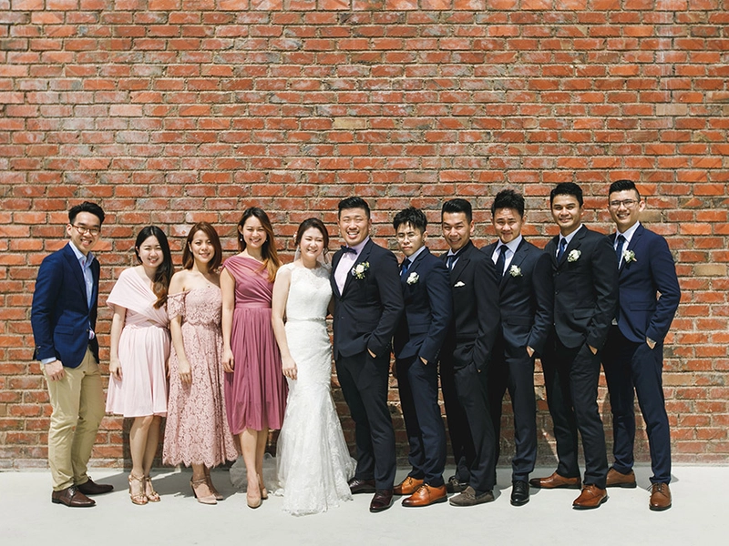 DIY Navy and Blush Wedding at Rosa Malacca Hotel