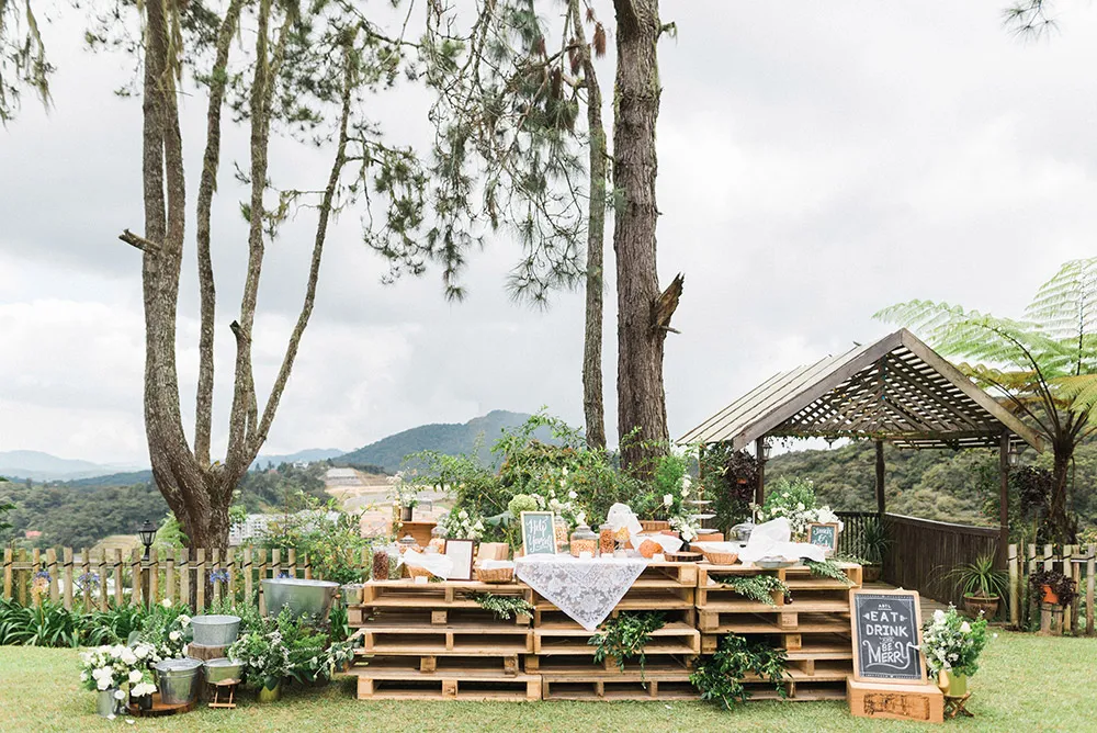 Desserts table. Photo by Peter Herman Photography. theweddingnotebook.com