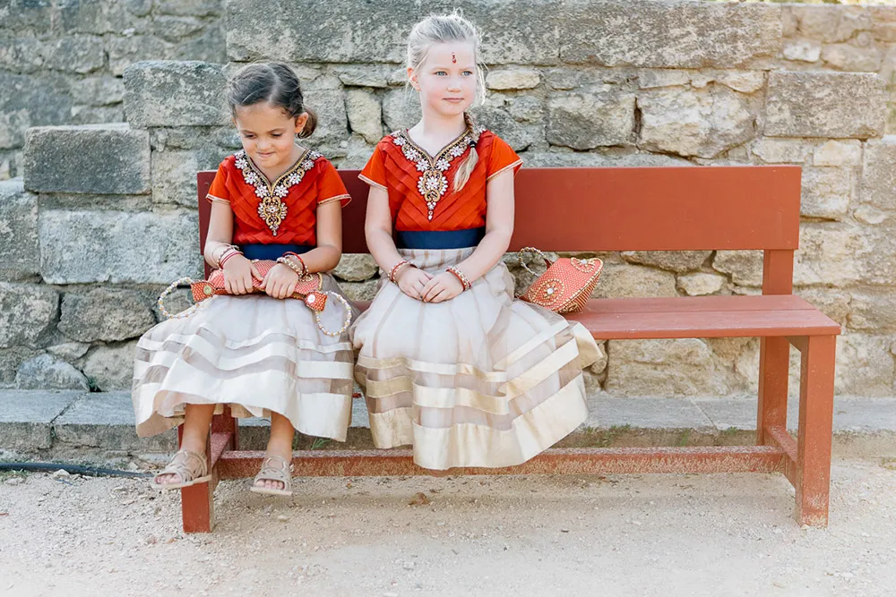 Beautiful flowergirls' dresses. Bluecicada Photography. theweddingnotebook.com