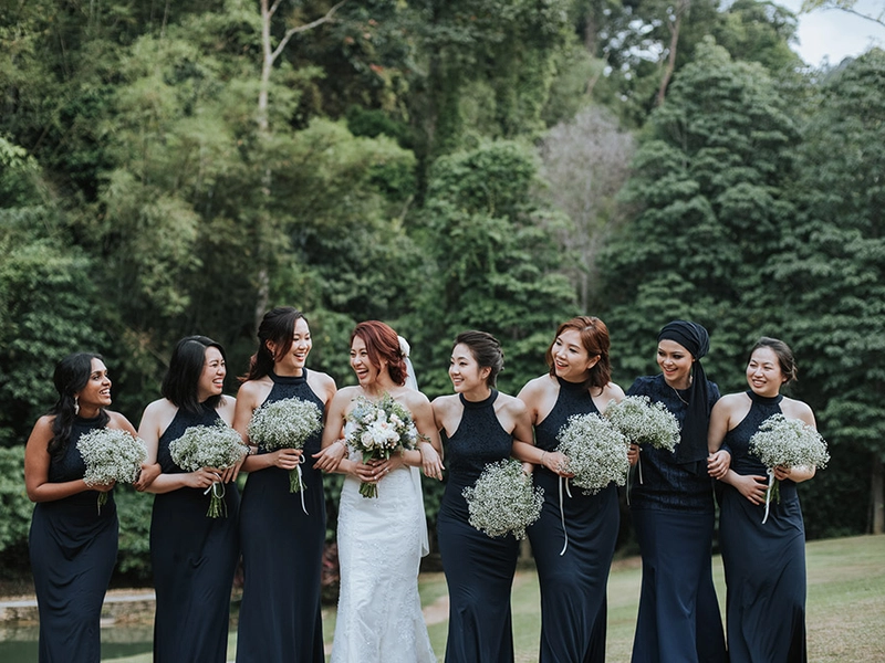 Elegant Blush and Navy Wedding at Enderong Resort and Tanarimba Janda Baik
