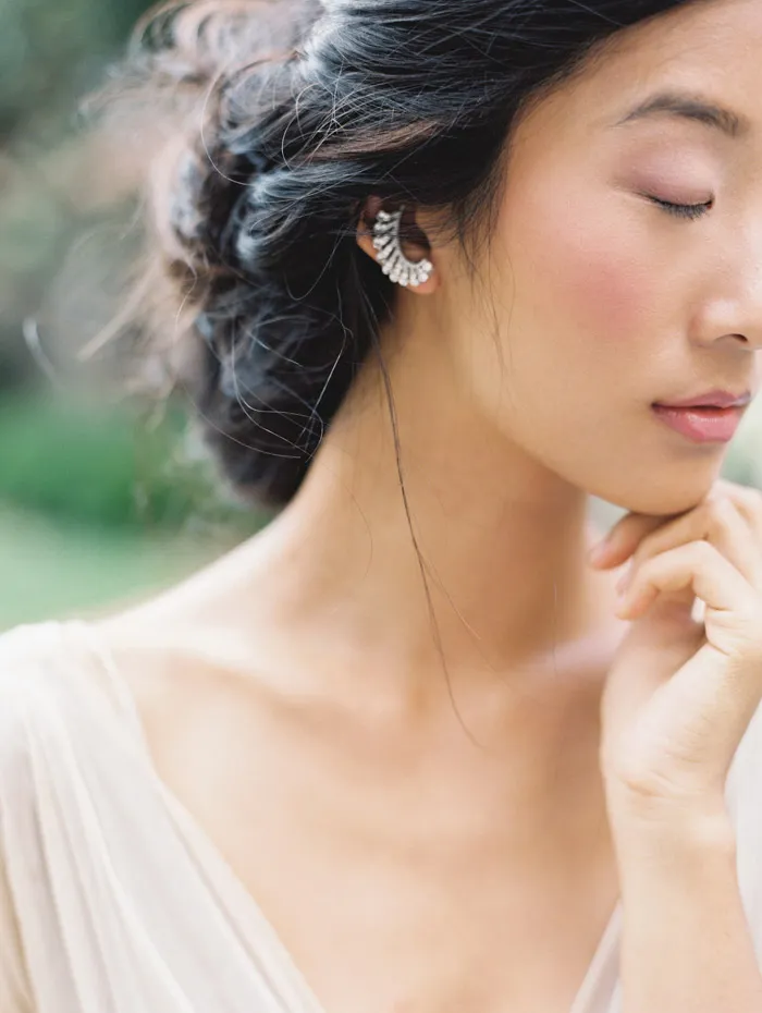 Liv Hart earrings. Enchanted Atelier By Liv Hart Fall 2015 Collection. Photo by Laura Gordon Photography. theweddingnotebook.com