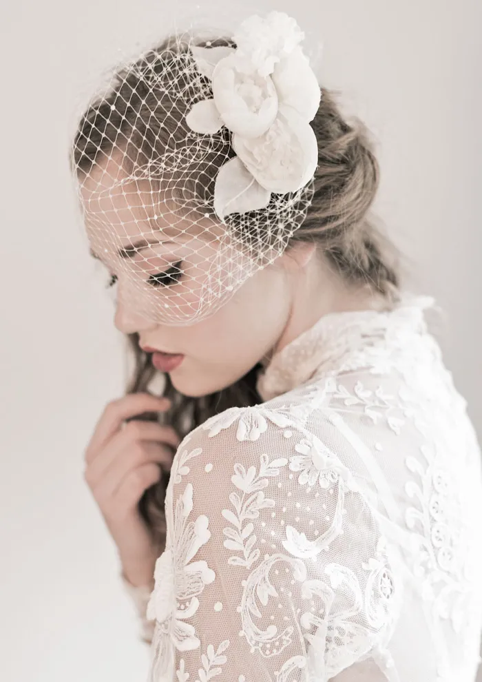 'Peony Veil' Enchanted Atelier Fall Winter 2013 Collection. theweddingnotebook.com