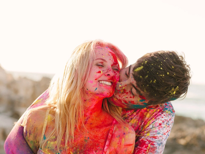 Extremely Colourful Photoshoot