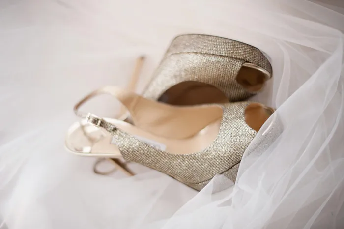 Bridal Shoes by Jimmy Choo. Photo by Tealily Photography. theweddingnotebook.com