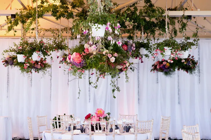 Wedding reception at Opera Point Marquee. Photo by Tealily Photography. theweddingnotebook.com