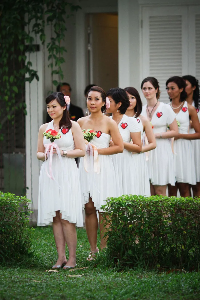 Funky Dali Photography garden wedding at Lone Pine Hotel, Penang. theweddingnotebook.com