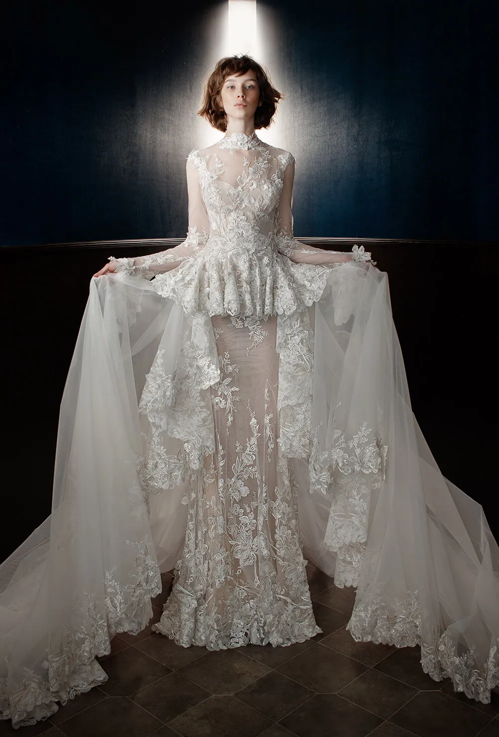 Tesle + Tesla Train - Galia Lahav Spring 2018 Bridal Collection. theweddingnotebook.com
