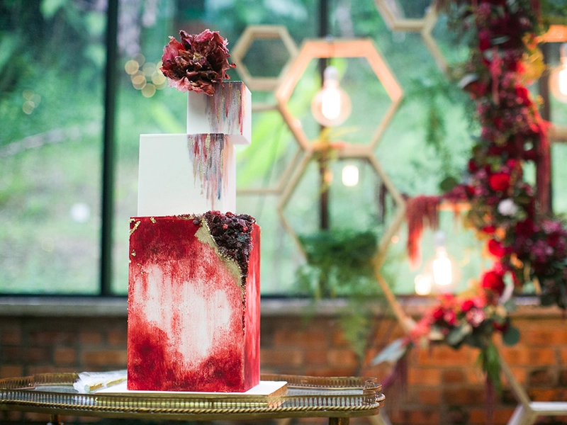 Geometric Shapes Met Vintage Glam For This Wedding At Glasshouse At Seputeh