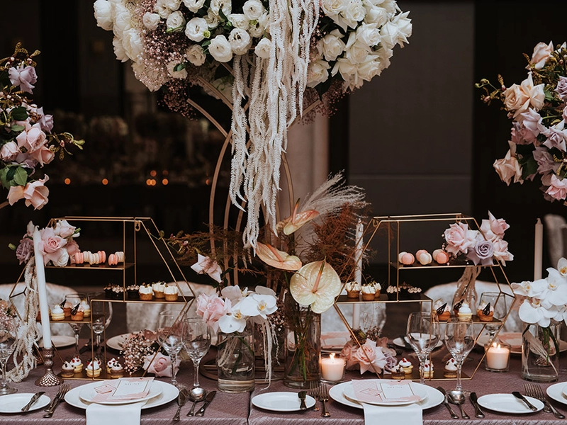 Gilded Geometrics and Blush Florals at Sheraton Imperial Kuala Lumpur Hotel