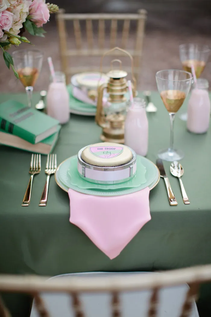 Pink and gold details. Beau &amp; Arrow Events. Photo by Swoon by Katie. theweddingnotebook.com