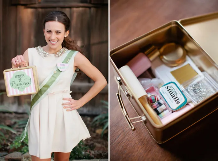 Bridesmaid's box. Beau &amp; Arrow Events. Photo by Swoon by Katie. theweddingnotebook.com