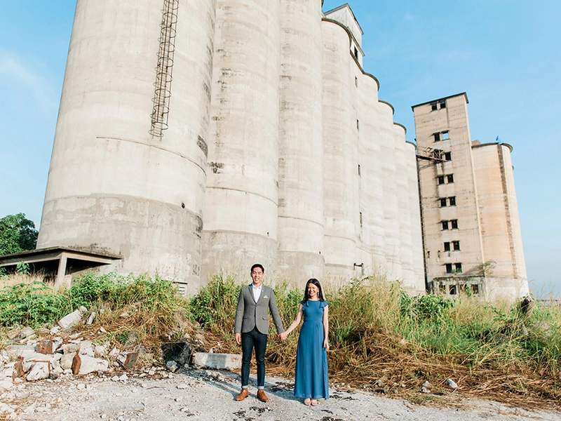 Goldie the Furbaby Sweetens Engagement Portraits in Port Klang