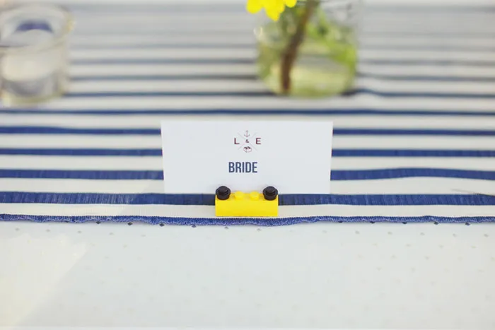 Photo by Ian Photography. LEGO themed inspired wedding. theweddingnotebook.com