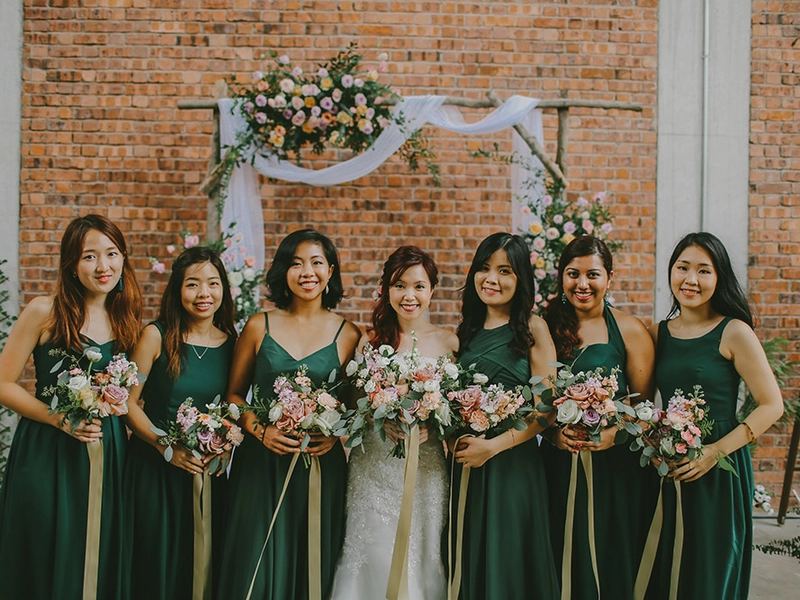 Hunter Green Rustic Wedding in Kuala Lumpur