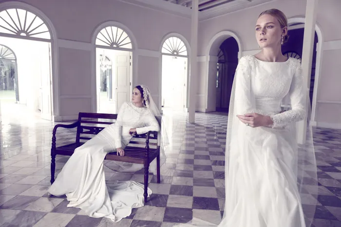 Photo by Chuan Looi. Innai Red 2015 Bridal Collection. theweddingnotebook.com