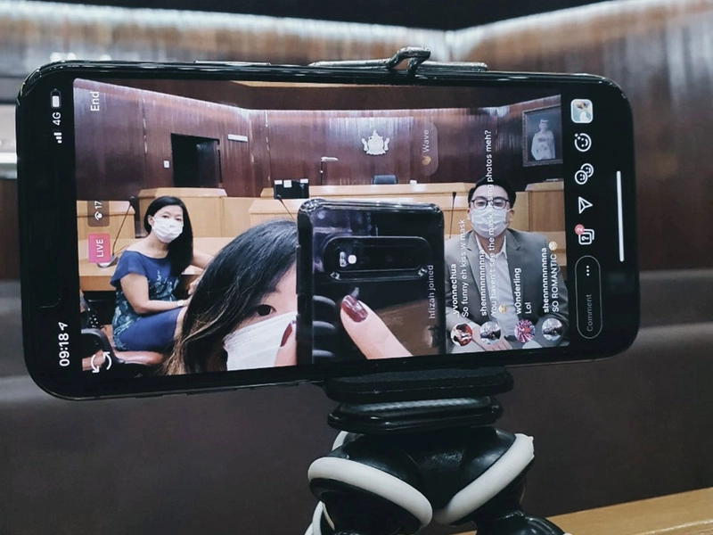 Instagram-Live Courthouse Wedding in Brunei in The Midst of Covid-19