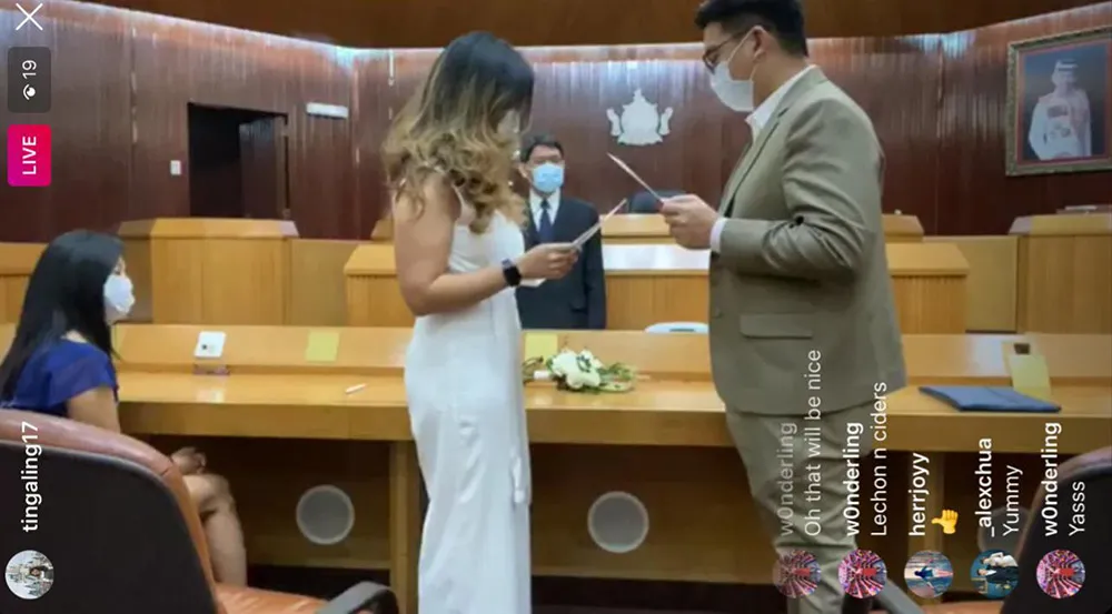 Insta Stories Wedding in the midst of Covid-19. theweddingnotebook.com 