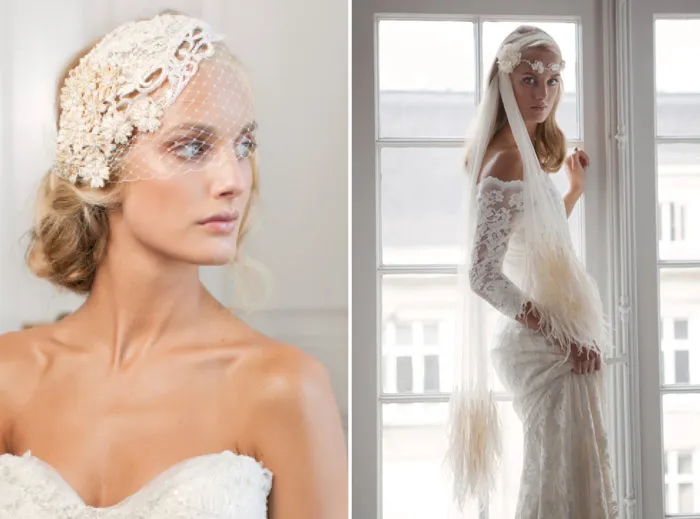 DAISY – Jannie Baltzer 2013 Bridal Headpiece Collection. theweddingnotebook.com