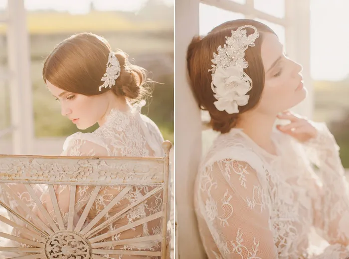 Jannie Baltzer Couture Headpieces 2014 Collection. theweddingnotebook.com