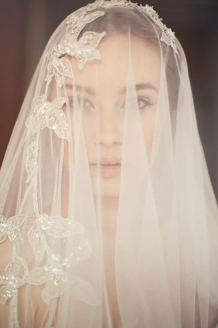 Magda Veil – Jannie Baltzer Couture Headpieces 2015 Collection. theweddingnotebook.com