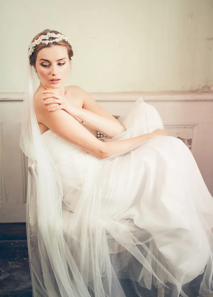 Viola Veil – Jannie Baltzer Couture Headpieces 2015 Collection. theweddingnotebook.com