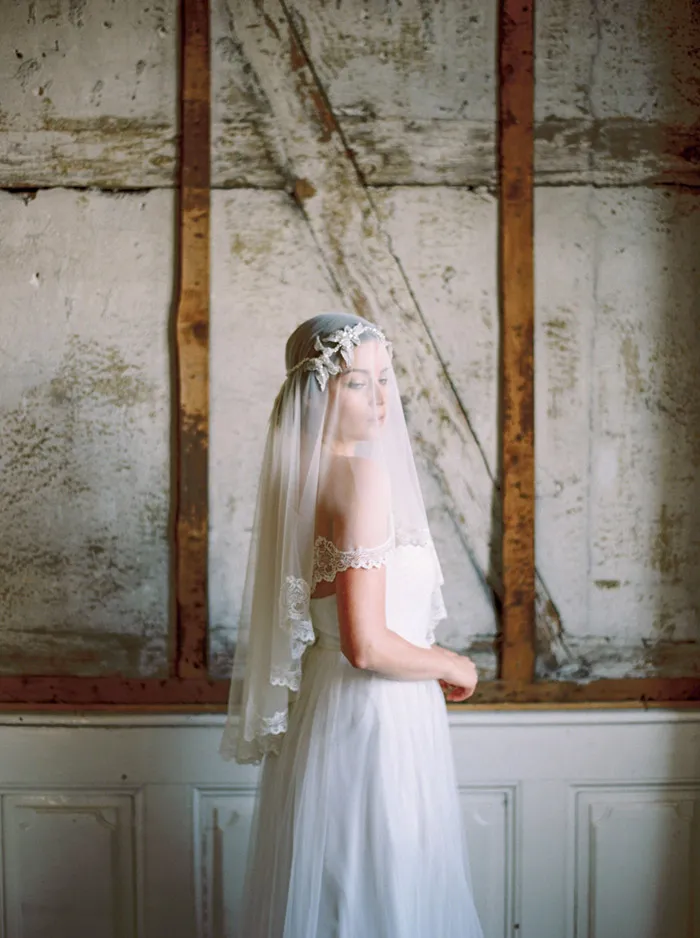 Agnes Veil – Jannie Baltzer Couture Headpieces 2015 Collection. theweddingnotebook.com