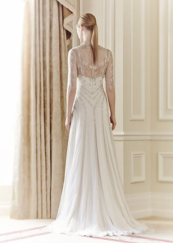 Alexia (back) – Jenny Packham Spring 2014 Collection. theweddingnotebook.com