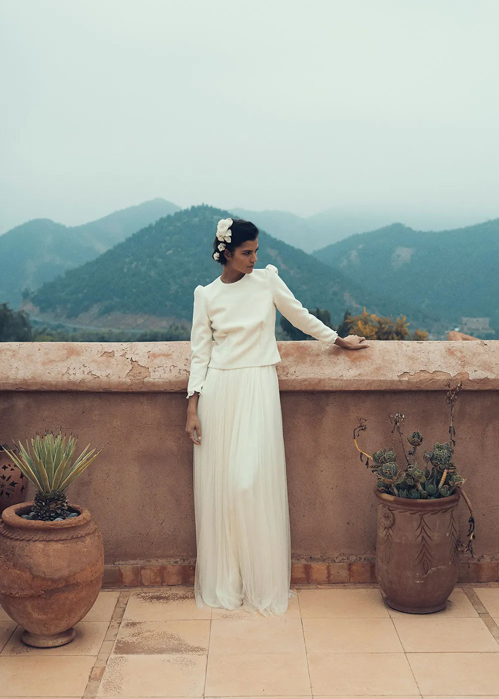 Asio top Bolivar dress - Laure de Sagazan 2019 Bridal Collection. theweddingnotebook.com