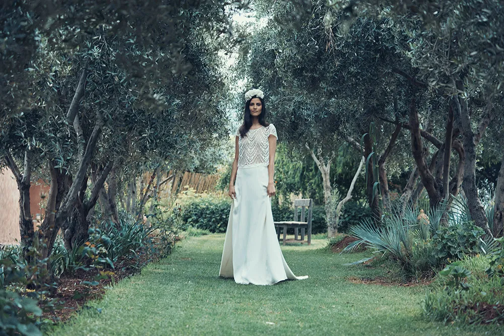Dormoy top Cassel Skirt - Laure de Sagazan 2019 Bridal Collection. theweddingnotebook.com