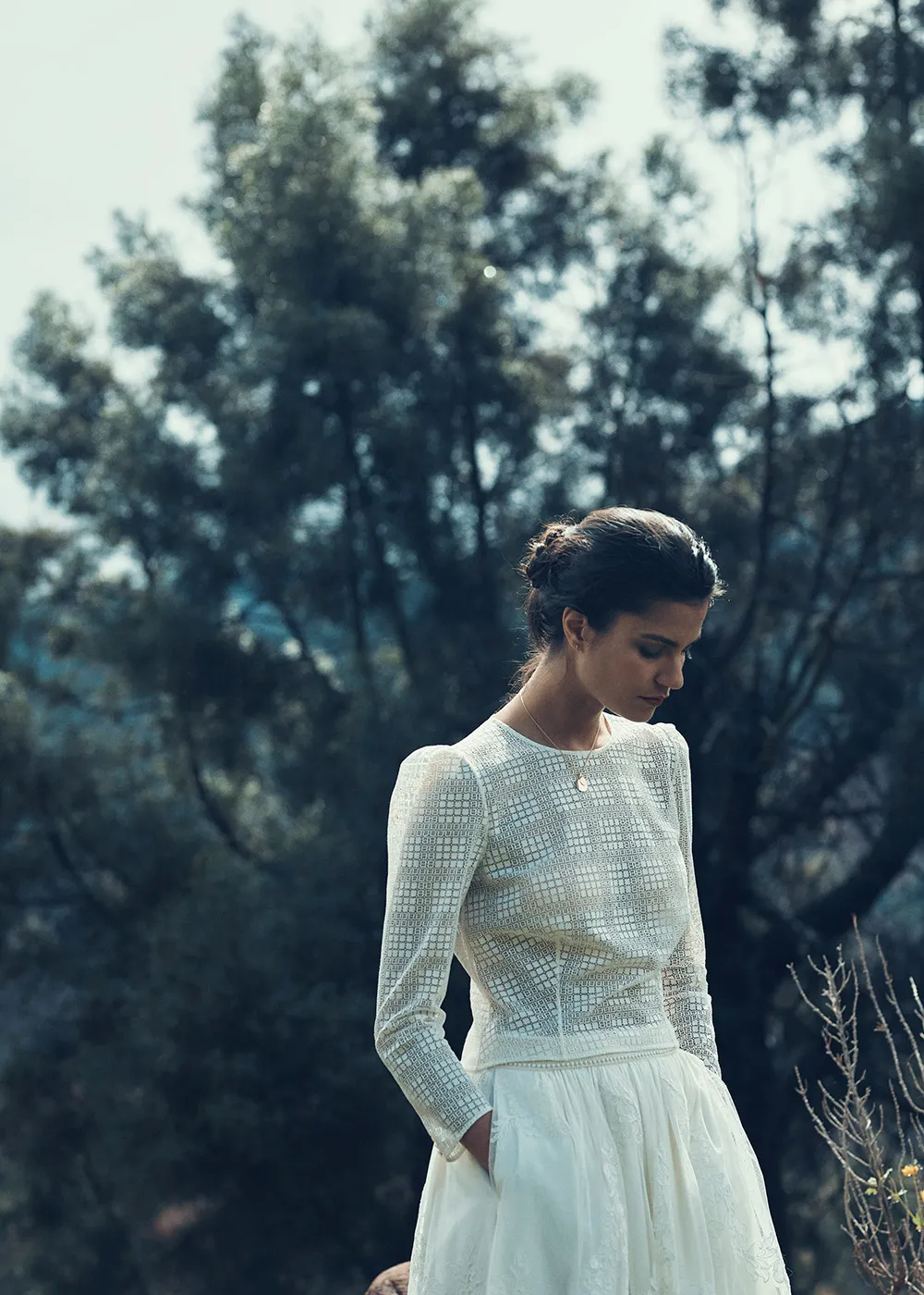 Jaures top Maine skirt - Laure de Sagazan 2019 Bridal Collection. theweddingnotebook.com