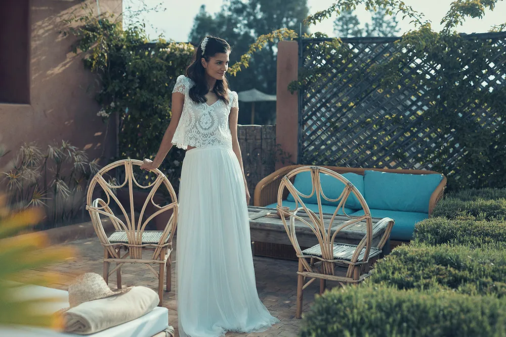Murat top Autran skirt - Laure de Sagazan 2019 Bridal Collection. theweddingnotebook.com