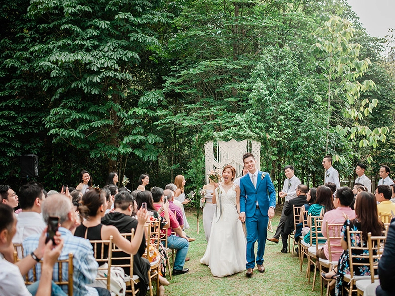Lavender Grey Bohemian DIY Wedding at Tanarimba Janda Baik