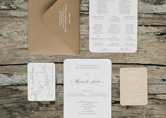 Wedding invitations. Photography by MangoRed. theweddingnotebook.com