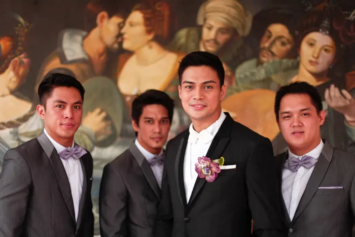 Bestmen. Photography by MangoRed. theweddingnotebook.com