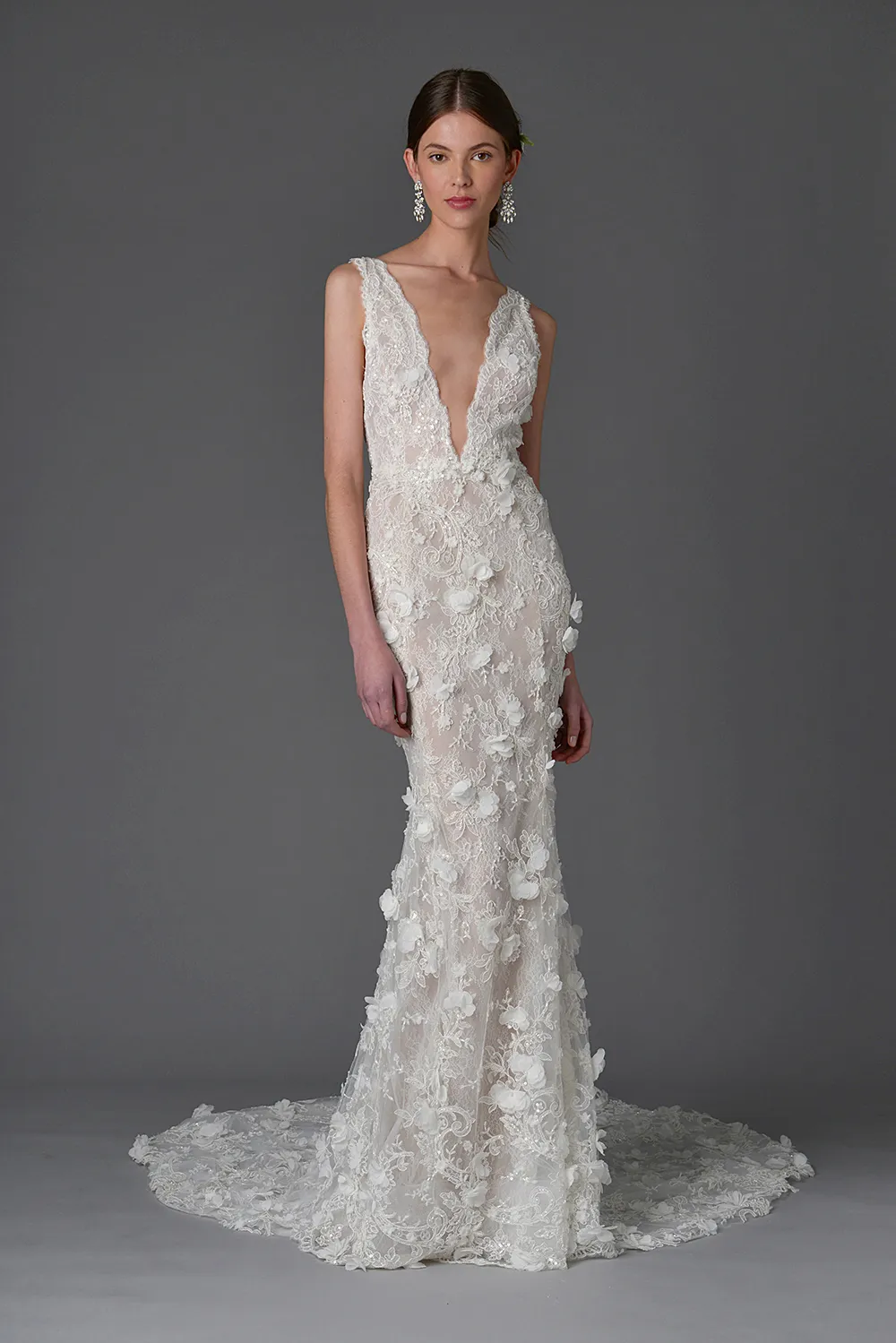 Daffodil without cape - Marchesa Spring 2017 Bridal Collection. theweddingnotebook.com 