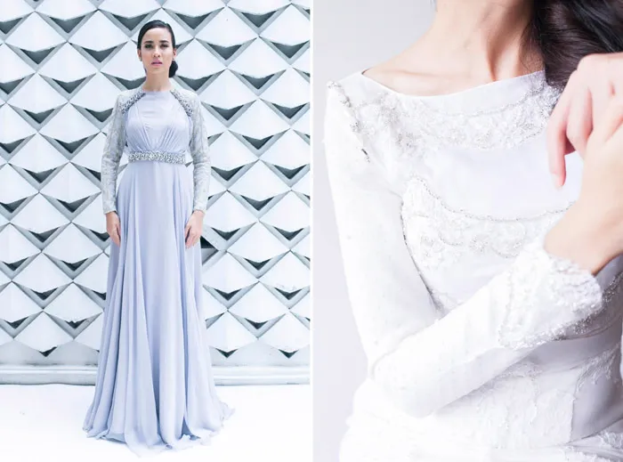 Isla Gown (left) and Fawn Gown (right) - Mimpikita 2014 Bridal Collection. theweddingnotebook.com