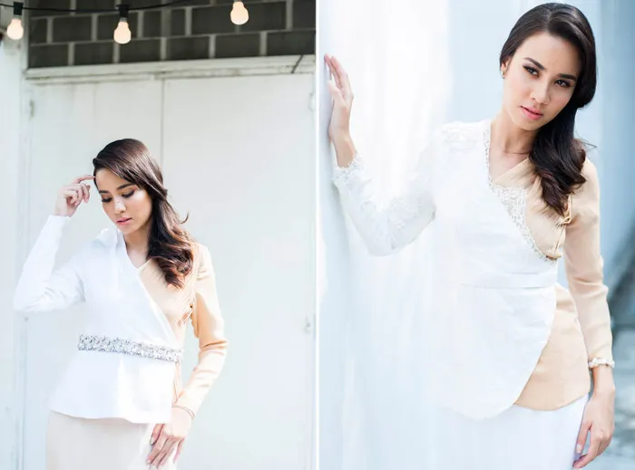 Thea Gown (left) and Tilu Gown (right) - Mimpikita 2014 Bridal Collection. theweddingnotebook.com