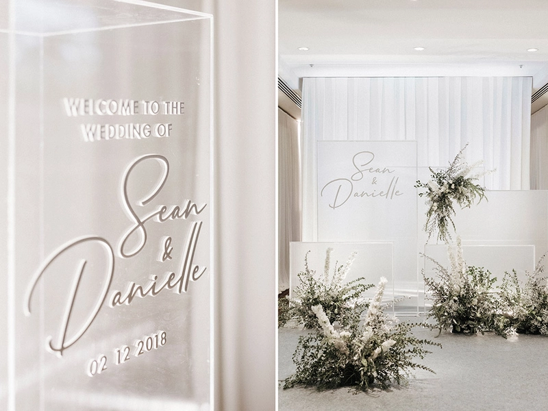 Minimalist Contemporary Ivory Wedding at Hilton Kuching