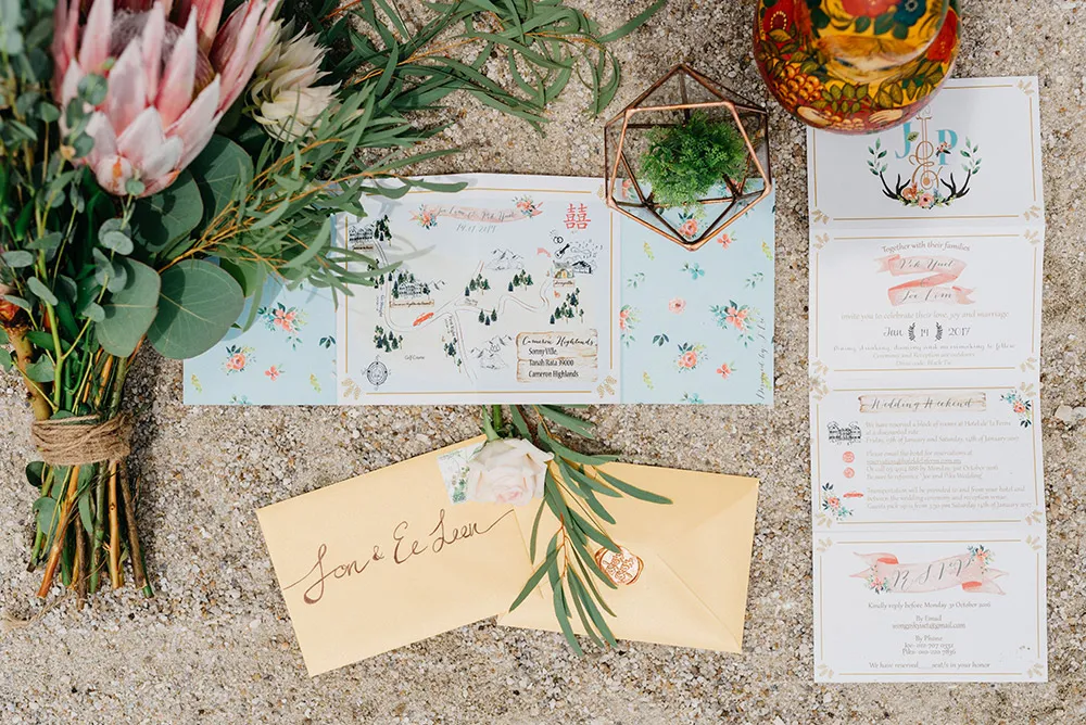 Wedding invitation. Photo by Peter Herman Photography. theweddingnotebook.com