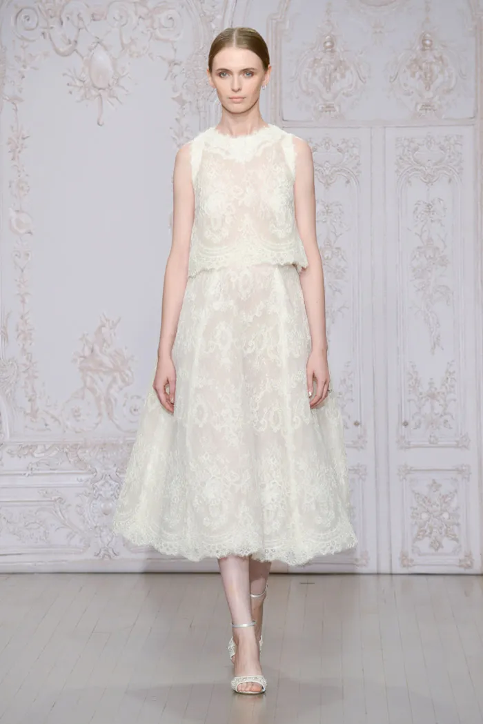 Charlotte and Odette shoe – Monique Lhuillier Fall 2015 Bridal Collection. theweddingnotebook.com