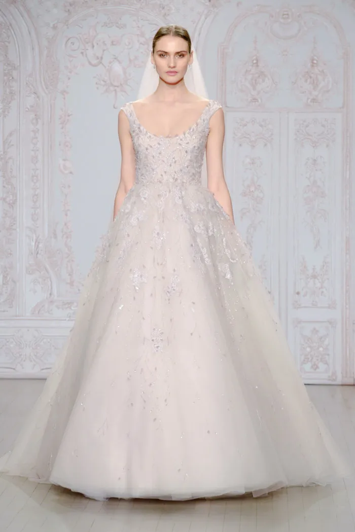 Moonlit and Avril shoe – Monique Lhuillier Fall 2015 Bridal Collection. theweddingnotebook.com