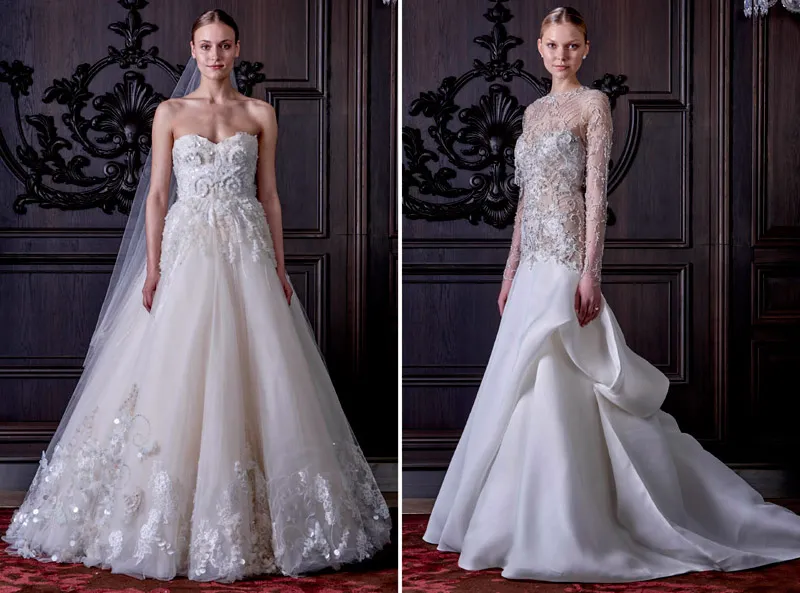 Monique Lhuillier Spring 2016 Bridal Collection. theweddingnotebook.com