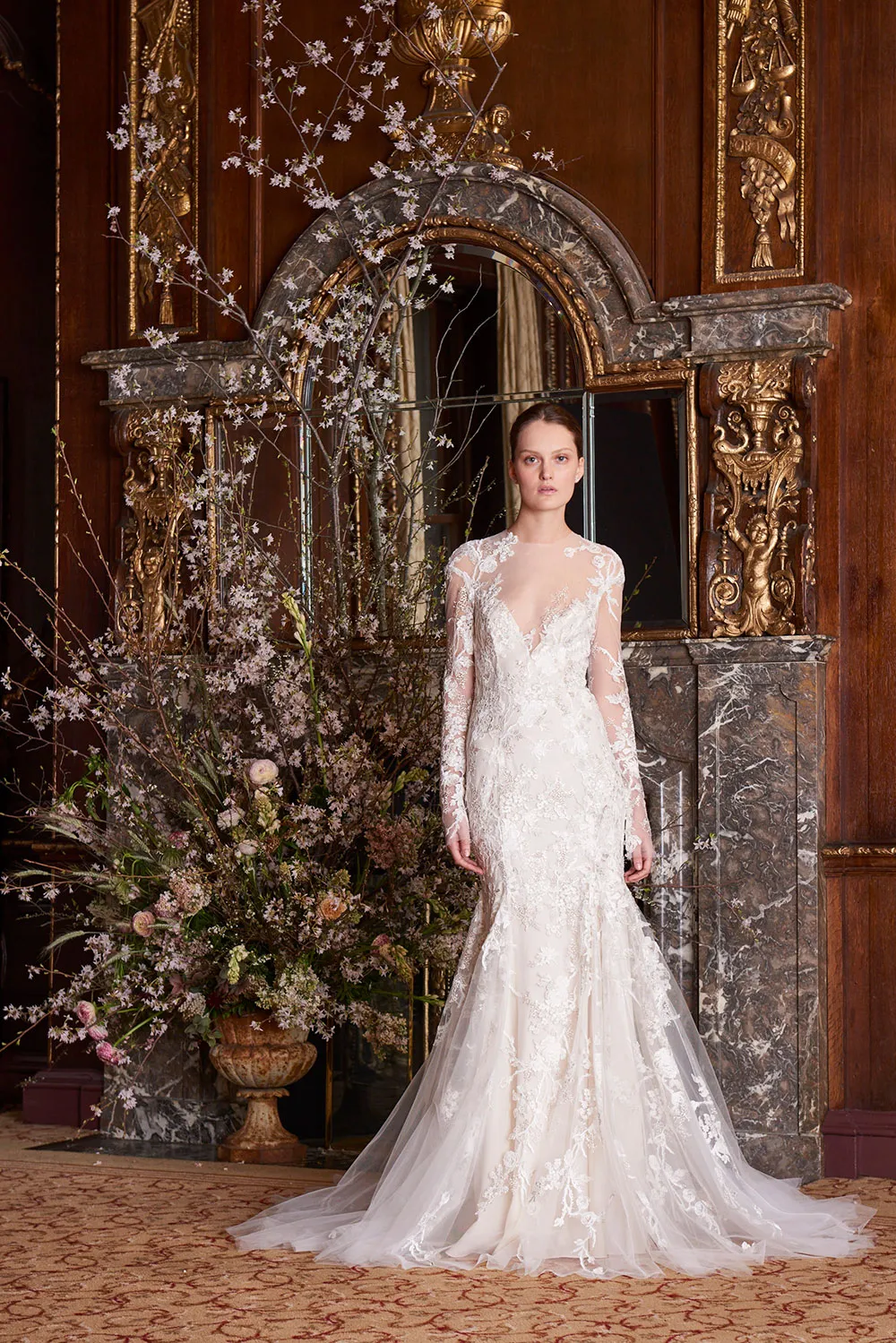 – Monique Lhuillier Spring 2019 Bridal Collection. theweddingnotebook.com