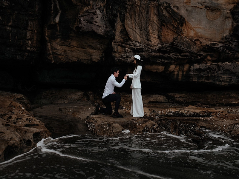 Nature-Filled Engagement Portraits in the Hidden Gem that is Bako National Park, Sarawak
