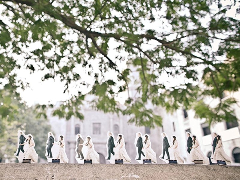 Oh My, We Shrunk The Bride And Groom!