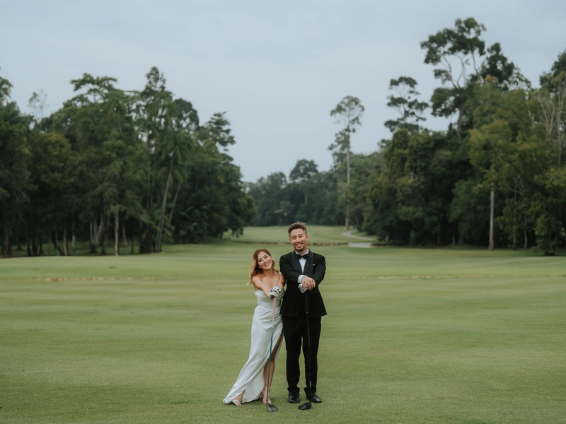 Pre-Wedding Photoshoot Around a Round of Golf at Datai, Langkawi